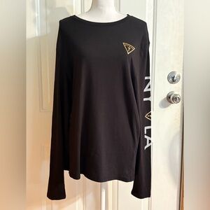 Guess LS Duet Travel Crew Long Sleeve T-shirt. NWT size Large. NY and LA